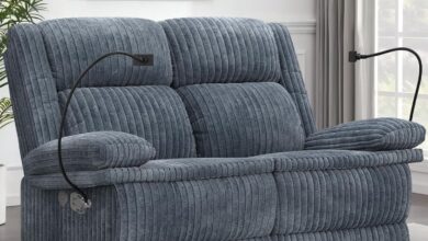 Our Cozy Take on the Loveseat Recliner Sofa with USB & Holders