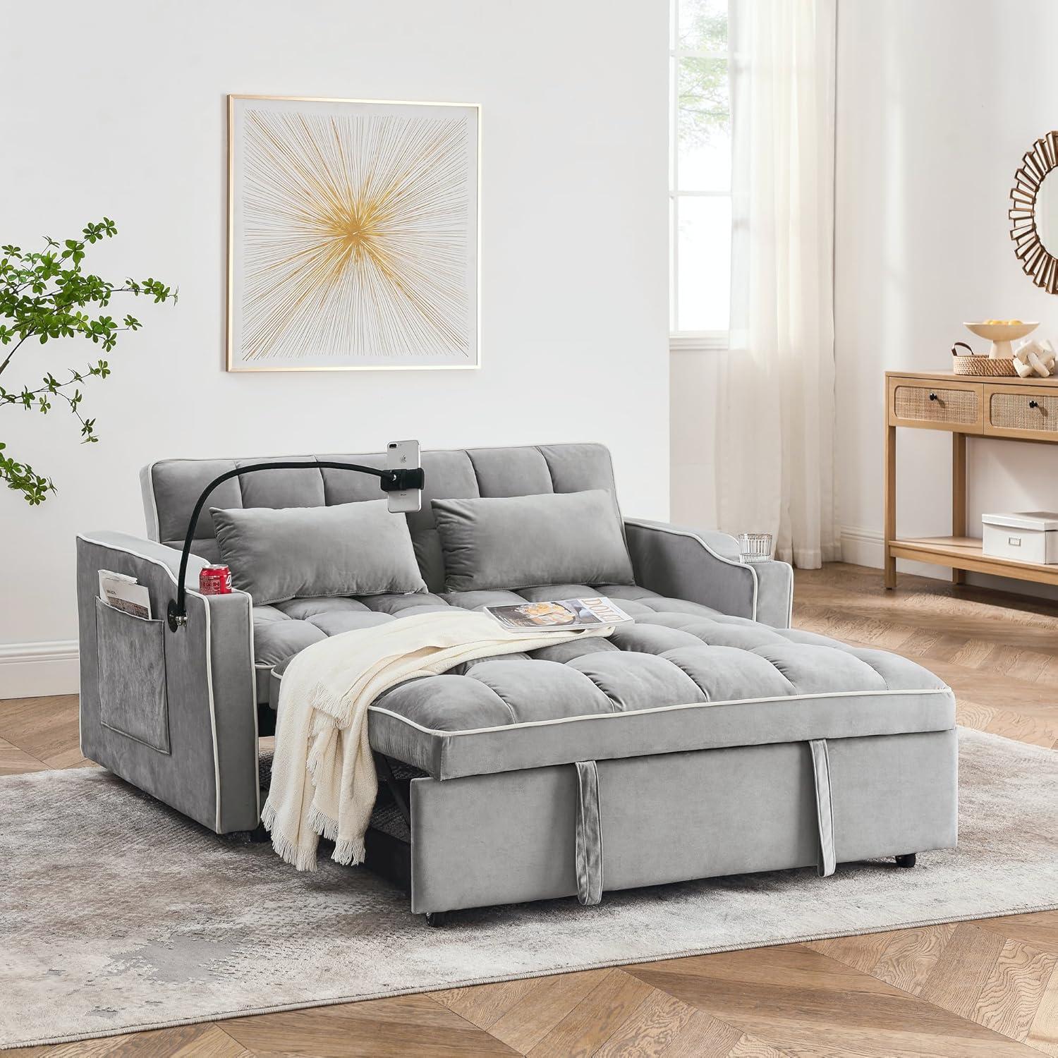Discovering Comfort and Convenience: Our Take on the 3-in-1 Velvet Sleeper Sofa