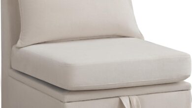 How We Found Comfort and Storage in This Beige Modular Sofa