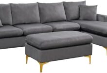 Our Honest Take on the Elegant Velvet 110.6″ L-Shape Sofa