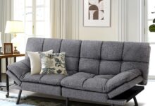 How We Transformed Our Small Space with the MUUEGM Futon Sofa Bed