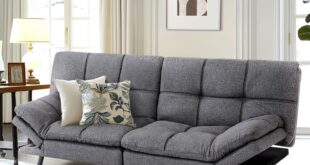 How We Transformed Our Small Space with the MUUEGM Futon Sofa Bed