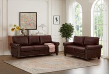 Our Thoughtful Review: Elegant & Sturdy Burgundy Sofa for Every Space