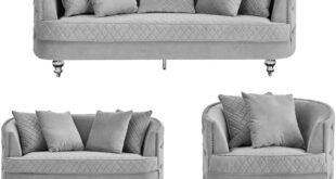 Our Honest Take: Moderns Velvet Cushioned Sofa in Beige/Orange