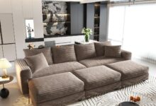 Our Honest Take on the Oversized 102″ Corduroy Sectional Sofa