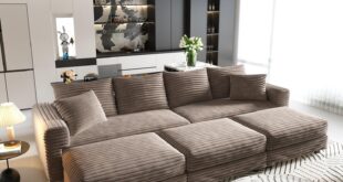 Our Honest Take on the Oversized 102″ Corduroy Sectional Sofa