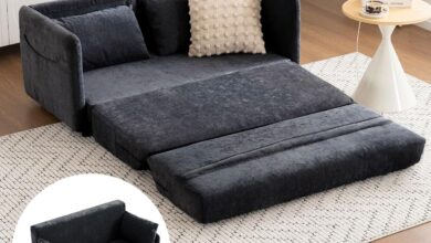 Our Honest Take on the 2-in-1 Chenille Futon Sofa Bed