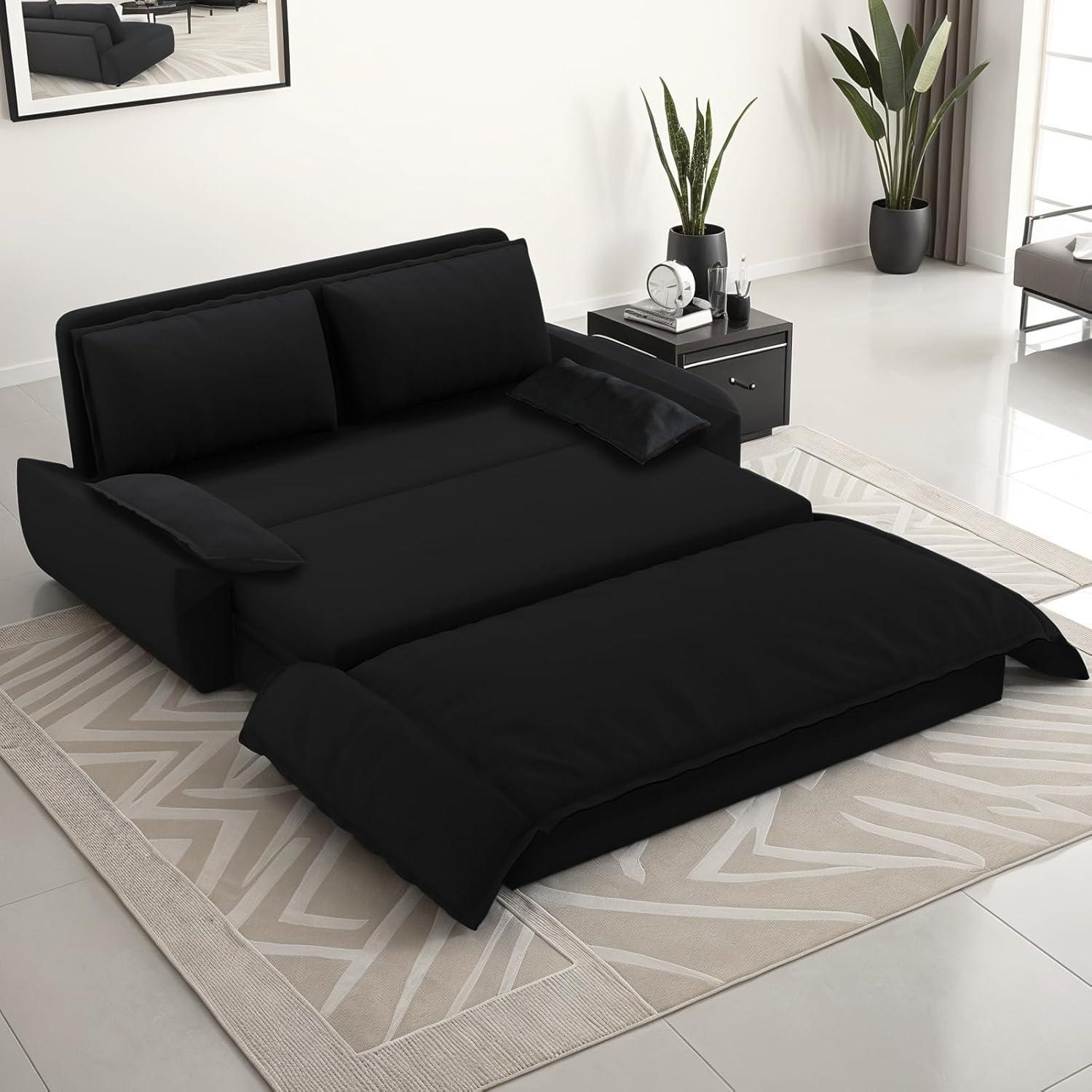 Our Take on the 3-in-1 Convertible Velvet Sleeper Couch