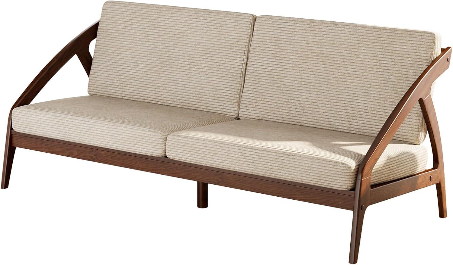 Our Honest Take on the 73.4″ Solid Wood Upholstered Sofa Review