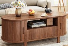 How Our Mid-Century Walnut Coffee Table Transformed Our Living Room
