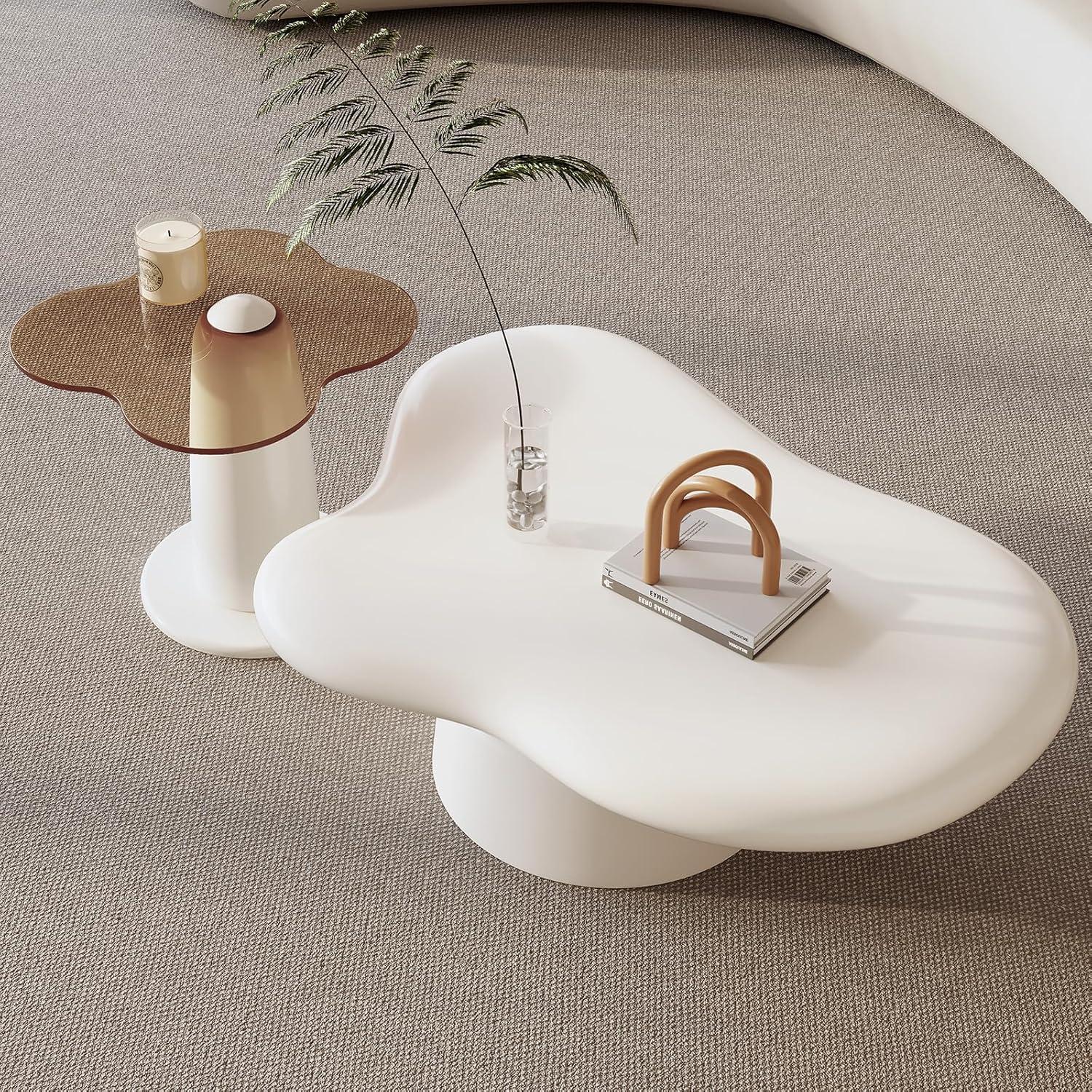 Why We Love the Cloud Shape Coffee Table Set for Small Spaces