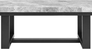 Why We Love the Steve Silver Lucca Gray Marble Cocktail Table