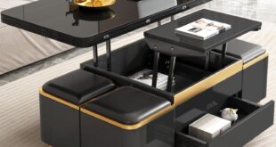 Our Honest Take on the 3-in-1 Lift Top Coffee Table with Stools