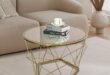 Our Take on the Sleek Gold Glass and Metal Round Coffee Table