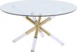 Our Honest Take on the Meridian Mercury Acrylic Gold Coffee Table