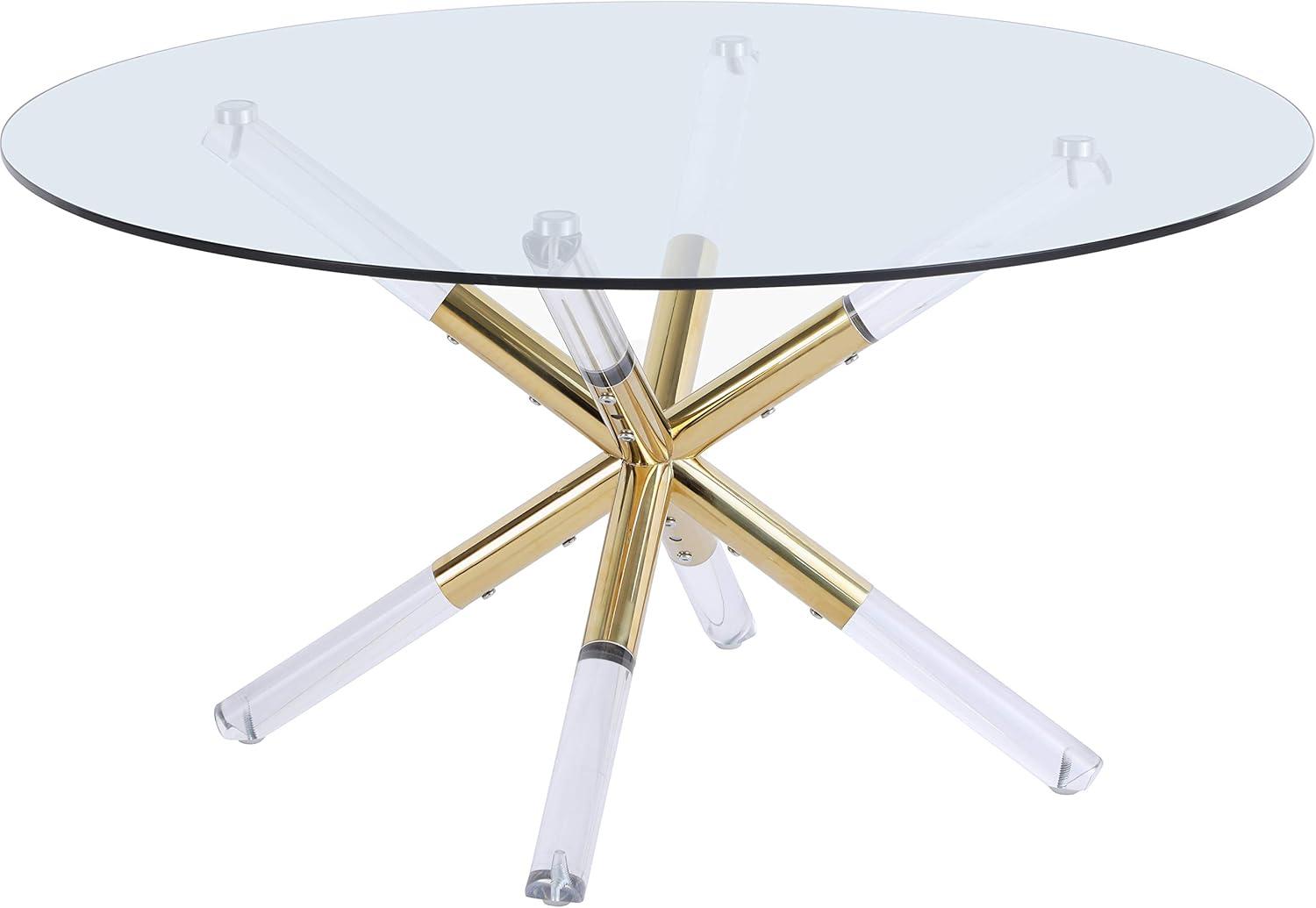 Our Honest Take on the Meridian Mercury Acrylic Gold Coffee Table
