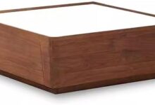 Our Take on the Nordic Black Walnut Slate Coffee Table Charm