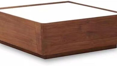 Our Take on the Nordic Black Walnut Slate Coffee Table Charm