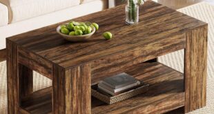 Why We Love the Tribesigns Rustic Coffee Table for Our Space