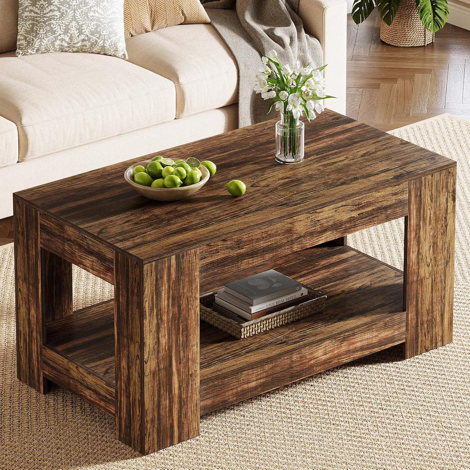 Why We Love the Tribesigns Rustic Coffee Table for Our Space