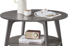 Why We Loved Assembling the VASAGLE Round 2-Tier Coffee Table