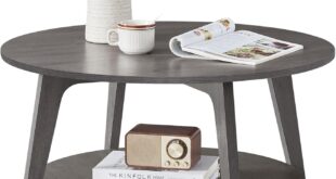 Why We Loved Assembling the VASAGLE Round 2-Tier Coffee Table