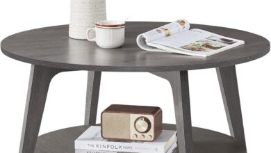 Why We Loved Assembling the VASAGLE Round 2-Tier Coffee Table