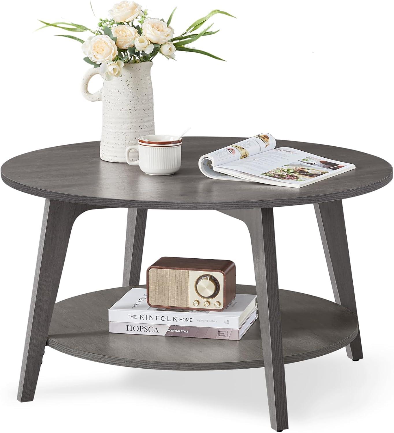 Why We Loved Assembling the VASAGLE Round 2-Tier Coffee Table