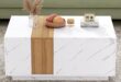 Our Take on the Modern Faux Marble Walnut Coffee Table’s Style & Storage