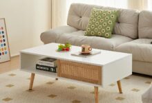 Why We Love Our Boho Rattan Coffee Table with Smart Storage