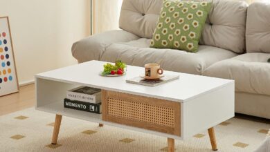 Why We Love Our Boho Rattan Coffee Table with Smart Storage