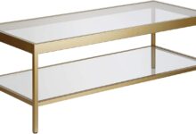 Our Take on the Henn&Hart 45″ Brass Coffee Table: Sleek & Sturdy