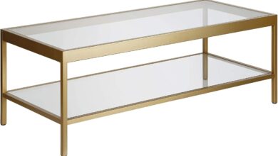 Our Take on the Henn&Hart 45″ Brass Coffee Table: Sleek & Sturdy