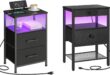 How We Organized Our Bedroom with HOOBRO’s LED Nightstand