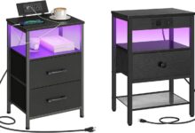 How We Organized Our Bedroom with HOOBRO’s LED Nightstand