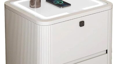 How We Organized Our Bedroom with a Smart Nightstand Table