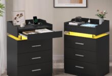 How Our Black Nightstand Set Transformed Bedroom Storage & Charging