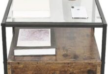 Our Honest Take on the Industrial Glass Metal Bedside Table