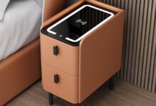 Why We Love Our Modern Leather Smart Nightstand for Small Spaces