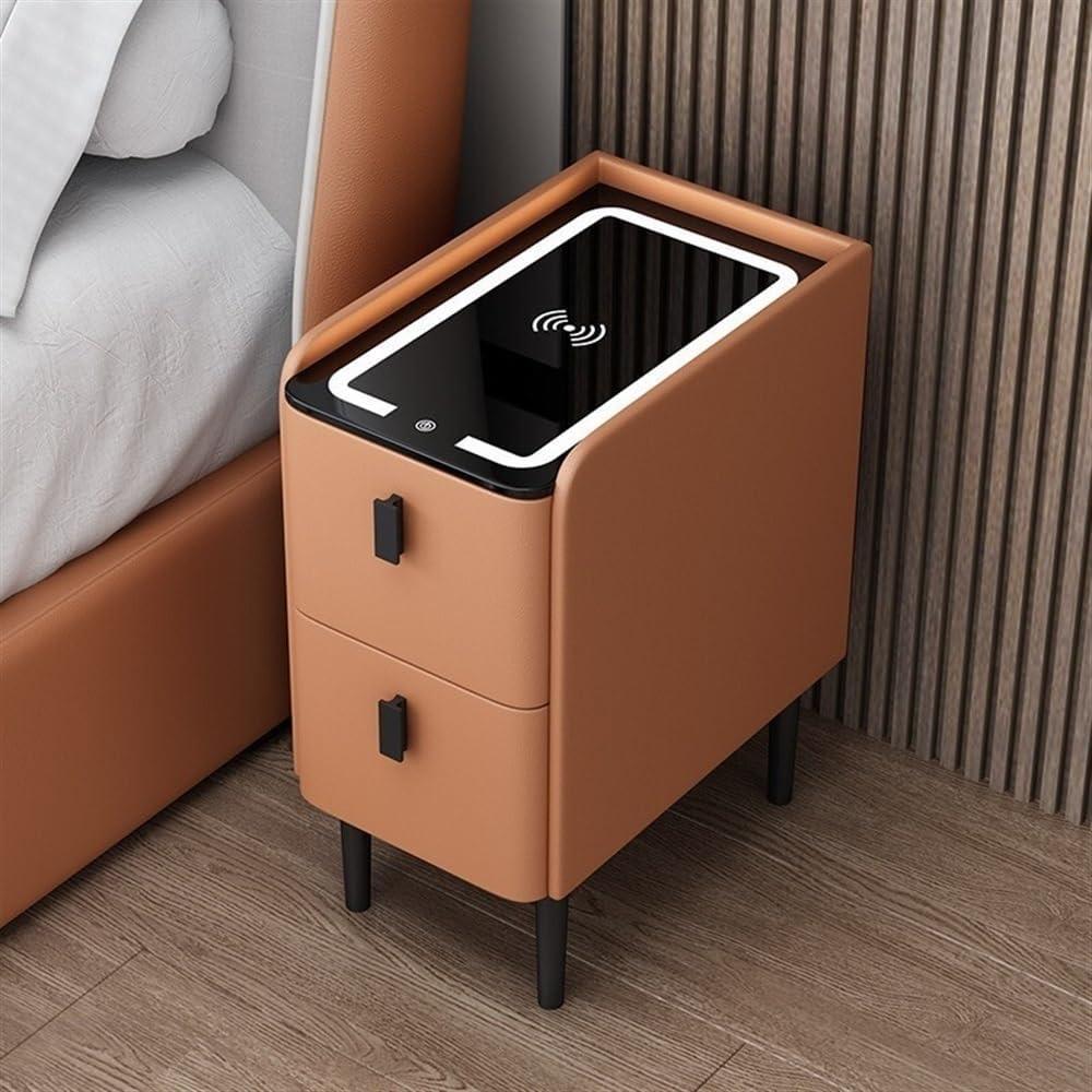 Why We Love Our Modern Leather Smart Nightstand for Small Spaces