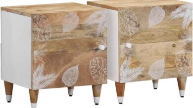 How We Transformed Our Bedroom with Mango Wood Bedside Cabinets
