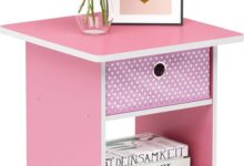 Why We Love the Furinno Dario Pink End Table for Small Spaces