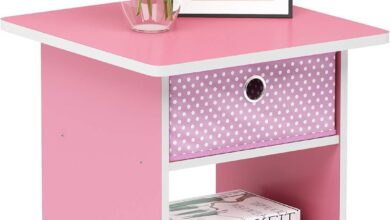 Why We Love the Furinno Dario Pink End Table for Small Spaces