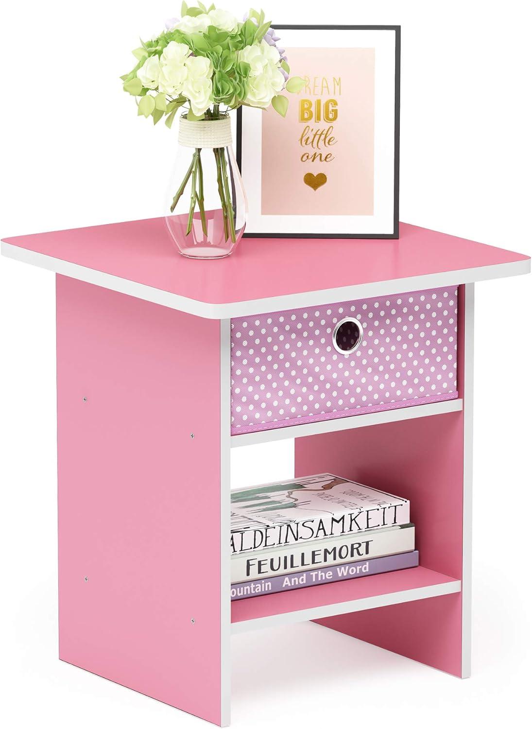Why We Love the Furinno Dario Pink End Table for Small Spaces