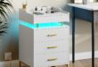 Our Take on the White Nightstand with Charging and LED Magic