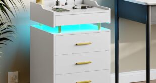 Our Take on the White Nightstand with Charging and LED Magic