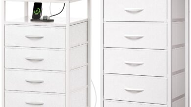 How We Organized Our Space with Huuger SUPERJARE Nightstand