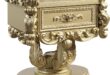 Why We Love Our Gold Finish MDF Resin Nightstand: Stylish & Functional