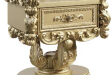 Why We Love Our Gold Finish MDF Resin Nightstand: Stylish & Functional