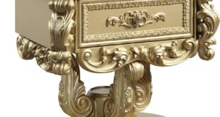 Why We Love Our Gold Finish MDF Resin Nightstand: Stylish & Functional